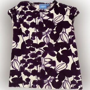 Vera Wang Purple Flower Tee